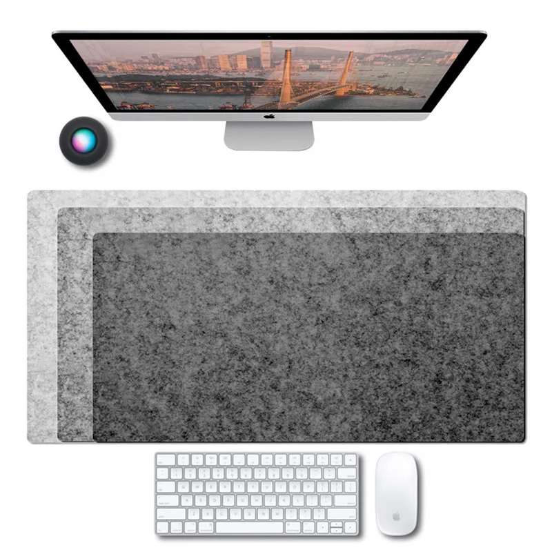 Alfombrilla de ratón grande XXL para juegos, alfombrilla antideslizante para escritorio de ordenador, teclado de mesa, fieltro de lana - Imagen 2