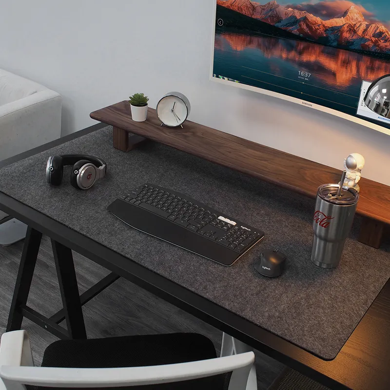 Alfombrilla de ratón grande XXL para juegos, alfombrilla antideslizante para escritorio de ordenador, teclado de mesa, fieltro de lana