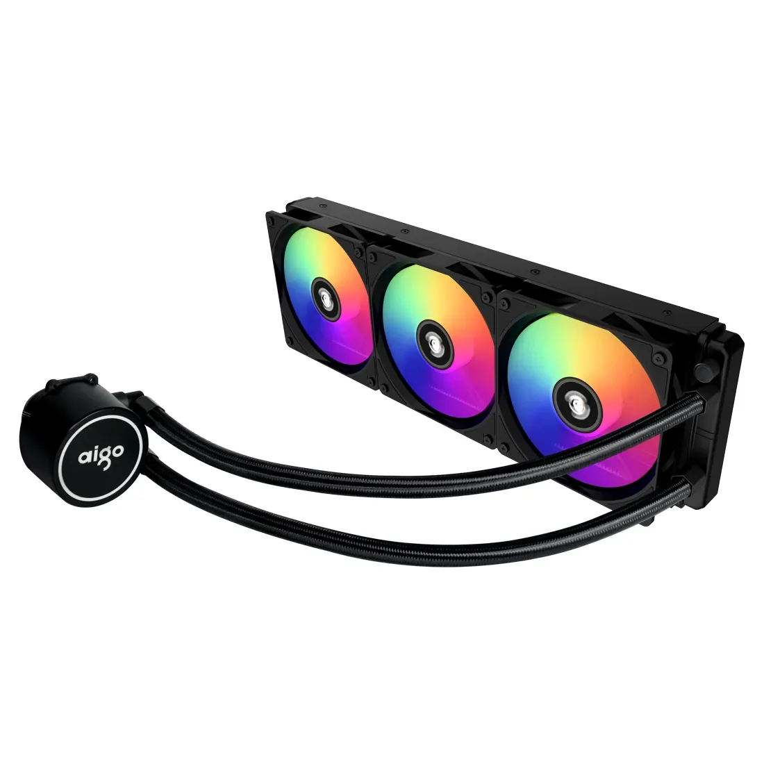 AliExpress Collection GO-enfriador de agua para CPU, disipador térmico de refrigeración por agua RGB, ventilador de CPU integrado, radiador LGA 1700/1151/2011/AM3 /AM4 - Imagen 3