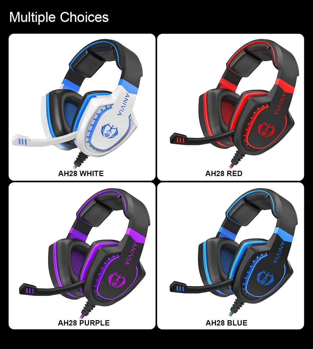 Auriculares para videojuegos con aislamiento de ruido, audífonos con micrófono - Imagen 6