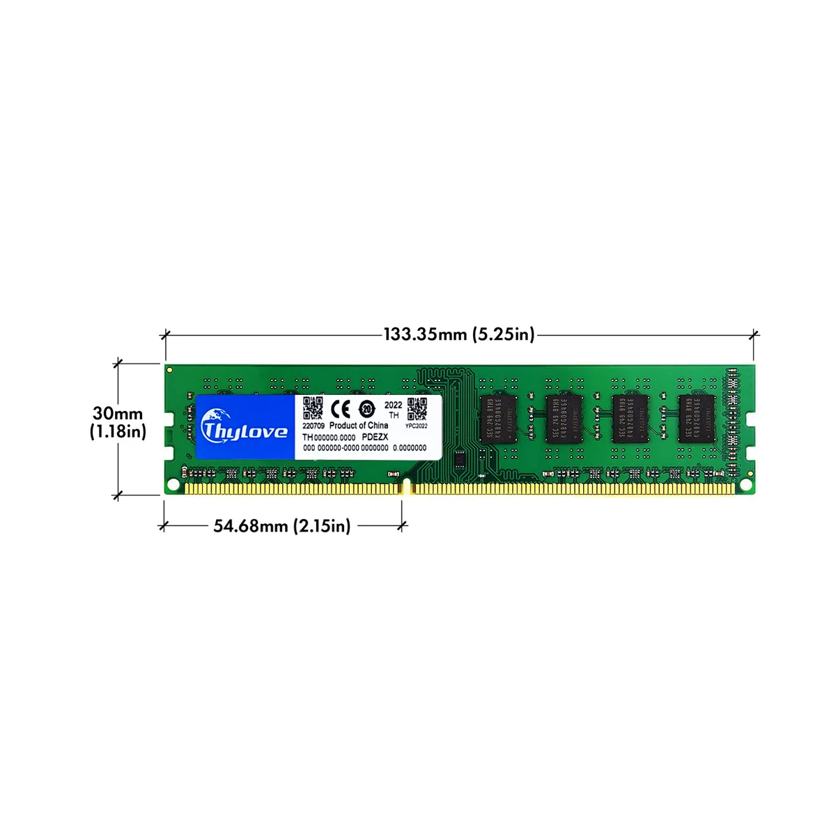 Memoria RAM DDR3 para ordenador, 4GB, 1333Mhz, 1600MHz, 240 pines, 1,5 V, PC3, 10600U, PC3, 12800U - Imagen 3