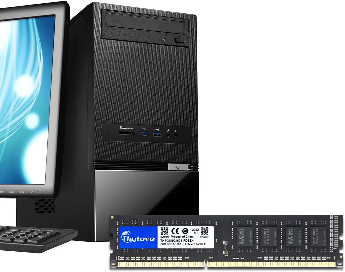 Memoria Ram DDR3 para escritorio, 4GB, 8GB, 1333, 1600MHz, 240 pines, 1,5 V, DIMM, PC3, 12800U, PC3, 10600U - Imagen 5