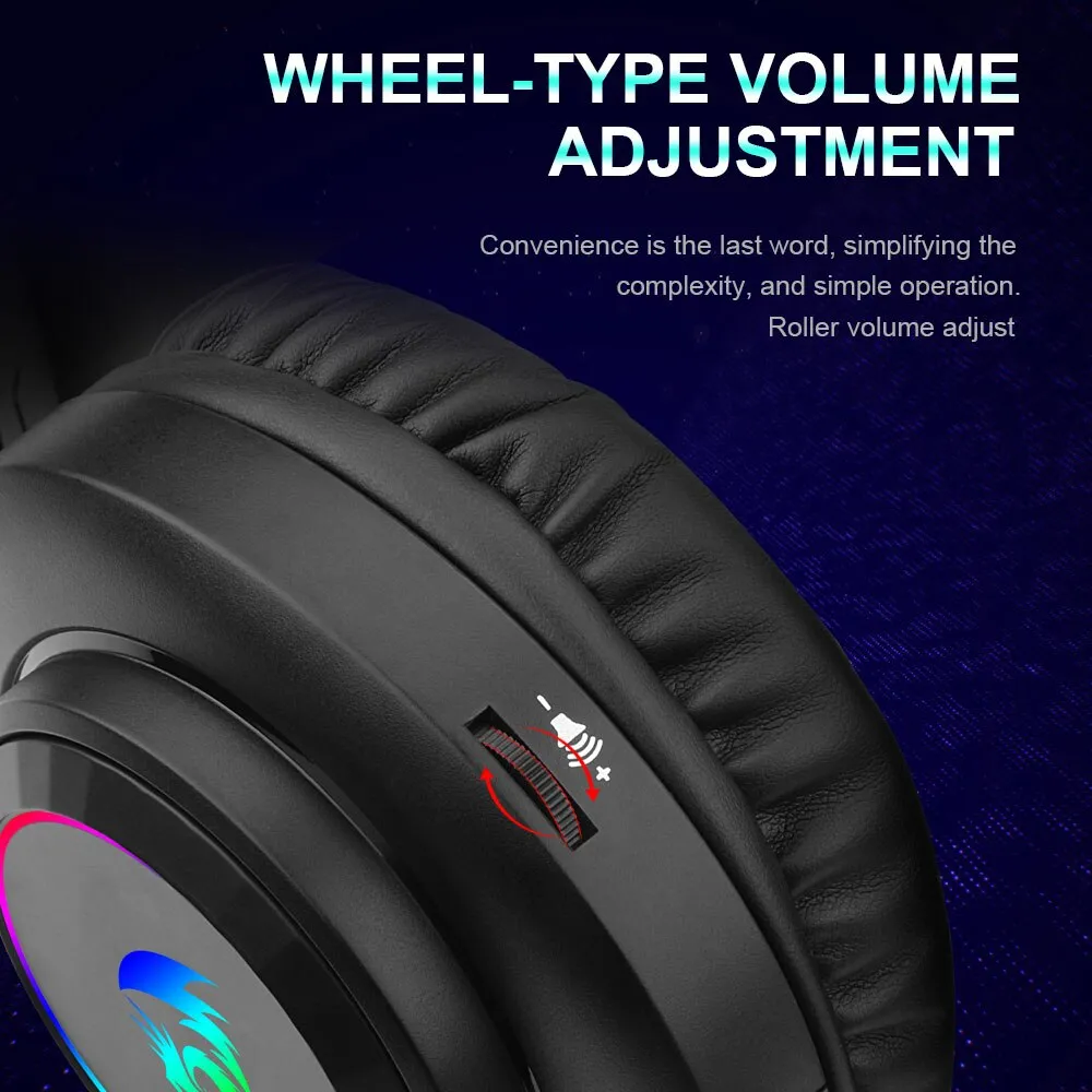 REDRAGON-auriculares HYLAS H260 RGB para juegos, cascos con sonido envolvente de 3,5mm - Imagen 5