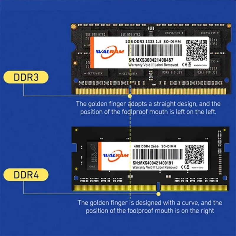 WALRAM Memoria Ram DDR4 8GB 4GB 2666MHz Sodimm PC4-21333S portátil de alto rendimiento Ram DDR 4 no ECC 1,2 V 260PIN - Imagen 2