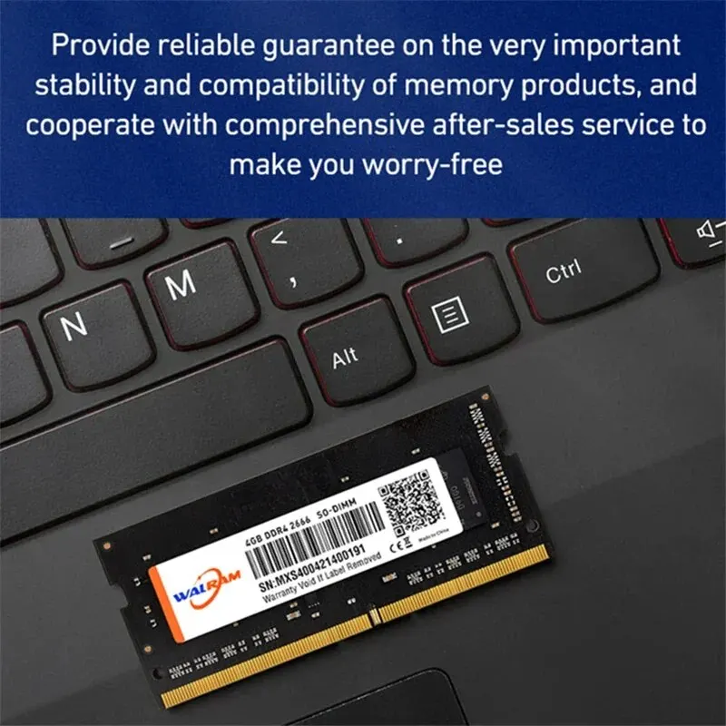 WALRAM Memoria Ram DDR4 8GB 4GB 2666MHz Sodimm PC4-21333S portátil de alto rendimiento Ram DDR 4 no ECC 1,2 V 260PIN - Imagen 6
