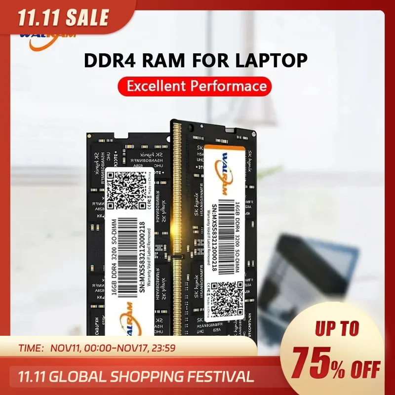 WALRAM Memoria Ram DDR4 8GB 4GB 2666MHz Sodimm PC4-21333S portátil de alto rendimiento Ram DDR 4 no ECC 1,2 V 260PIN