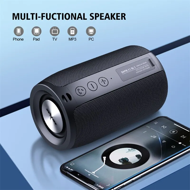 ZEALOT-altavoz inalámbrico portátil S32, Subwoofer estéreo, resistente al agua, potente columna, altavoces para exteriores, caja de Boom, tarjeta TF y Audio AUX - Imagen 2