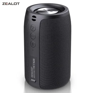 ZEALOT-altavoz inalámbrico portátil S32, Subwoofer estéreo, resistente al agua, potente columna, altavoces para exteriores, caja de Boom, tarjeta TF y Audio AUX